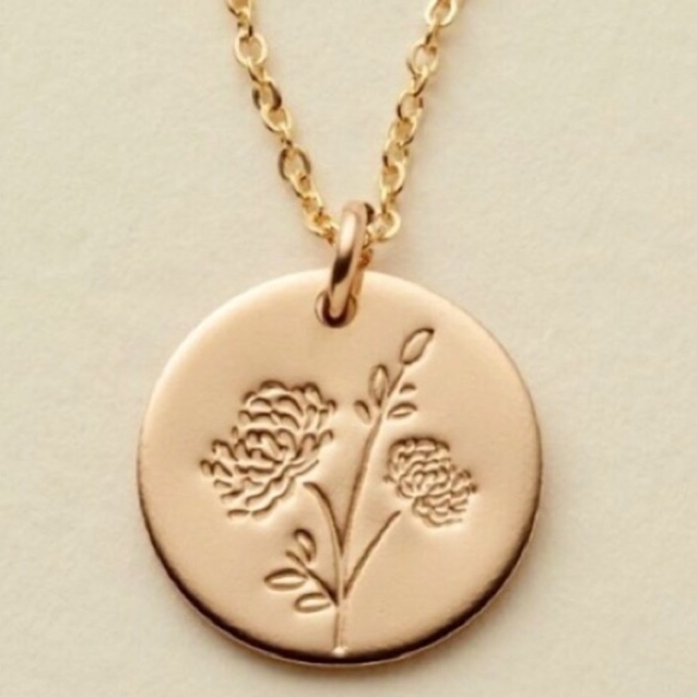 NEW November Chrysanthemum Birth Flower Neckaece